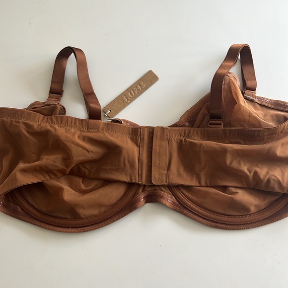 Skims Ultrafine Mesh Strapless Bra in‎ Bronze 42DDDD - Picture 2 of 2